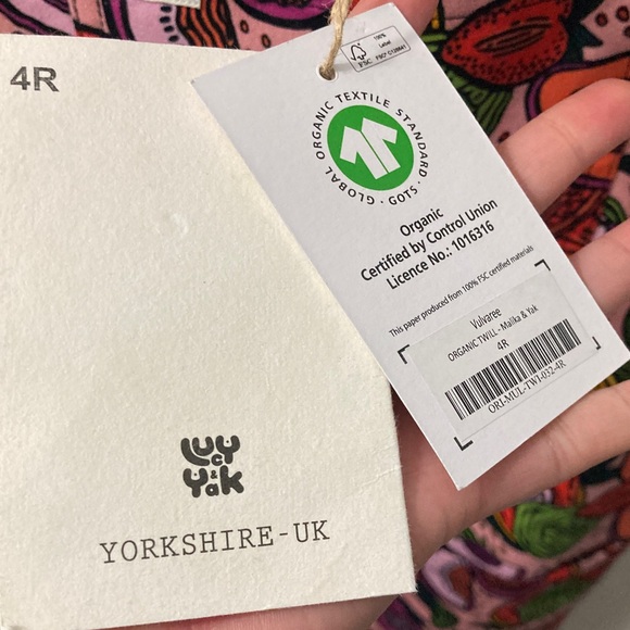 Lucy & Yak “Vulva-Rees” Vibrant Patterned Dungarees Overall one piece - Picture 5 of 14